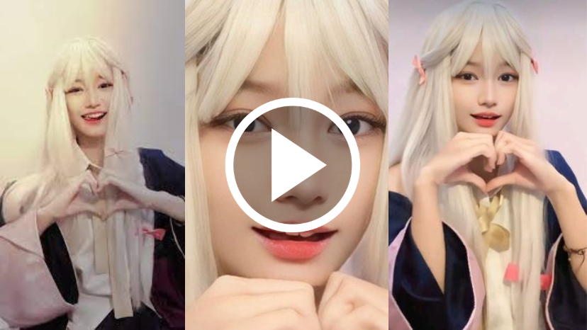 Young Asian Cosplayer Live Public Show Flashing and Fingering
